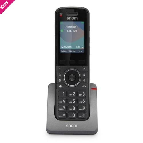 Snom M55 Pro DECT Handset (UK), DECT 6.0 wireless technology, Indoor range up to 50m, HD audio, Integrated Bluetoot, 2.4' 240 × 320 TFT color display