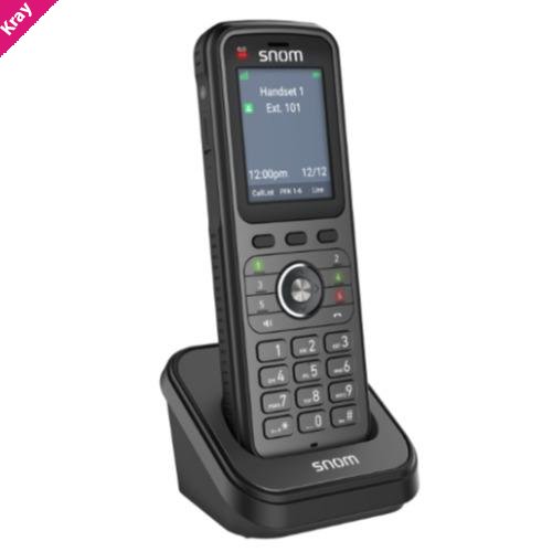 Snom M56 (EU), Robust rubberized, antibacterial IP67 housing, 12 hours of HD talk time, Bluetooth headset compatibility, Integrated alarm button
