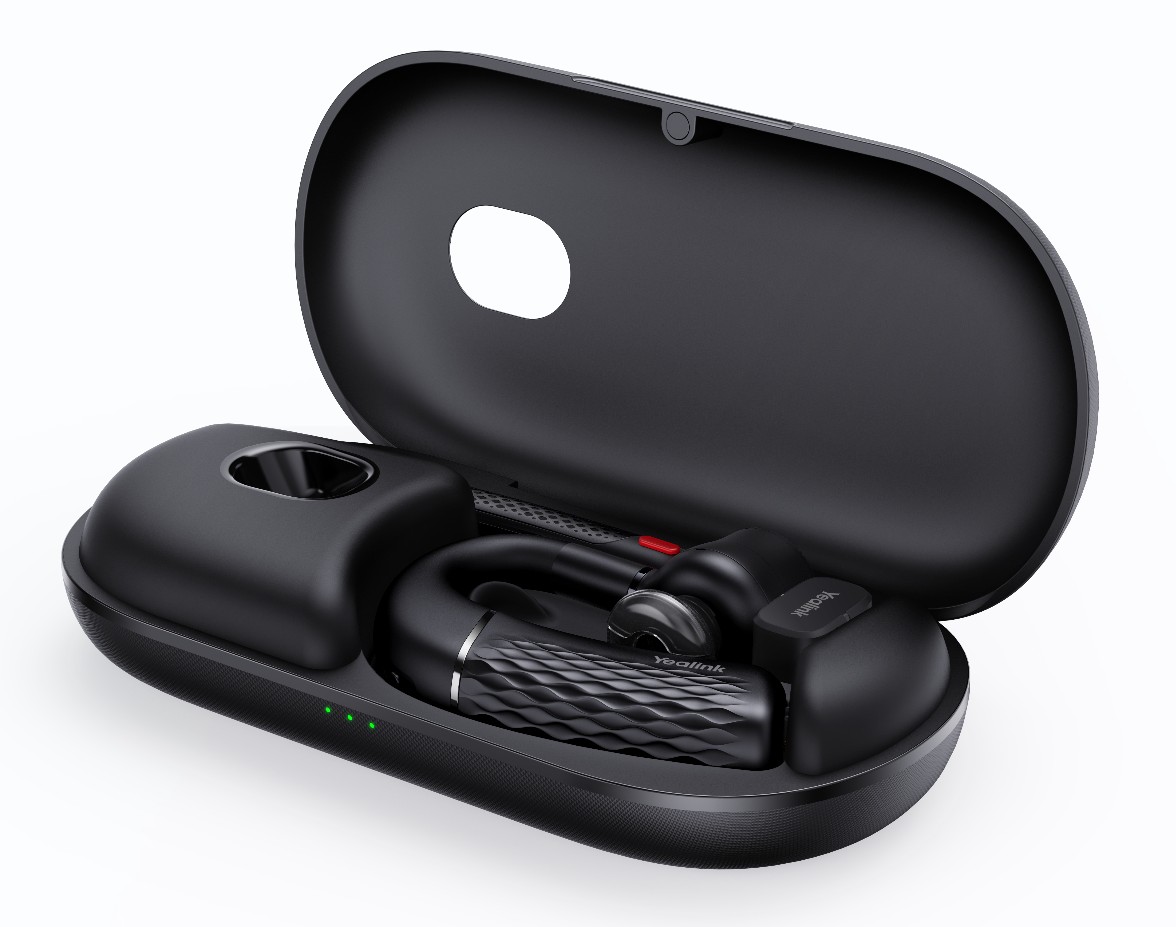 Yealink BH71 Pro USBC Bluetooth Wireless Mono Headset Carrying Case w BuiltIn Battery 20hrs USBC to USBA Cable 10H Talk Time