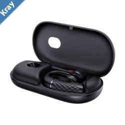 Yealink BH71 Bluetooth Wireless Mono Headset Black Includes Carrying Case Black USBC to USBA Cable 10H Talk Time 3 Size Ear Plugs