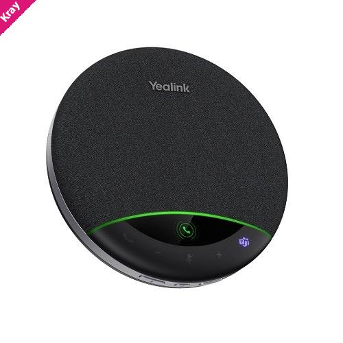 Yealink SP96 with Dongle USB-C/A, AI Noise  Cancellation, ·6 Mic for 5m All-round Voice Pick Up, 65  mm  Speaker Full Duplex Audio & Echo Cancellation