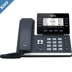 Yealink SIPT53 12 Line IP HD Phone 3.7 360 x 160 greyscale screen HD voice Dual Gig Ports USB 2.0 Port SBC Ready