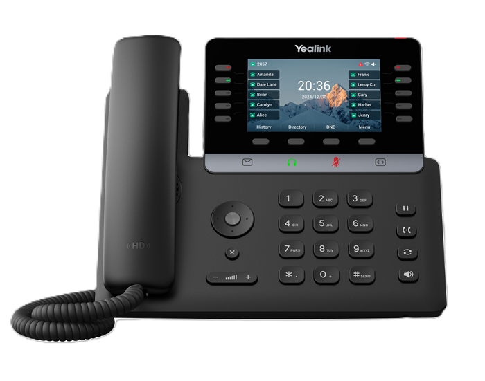Yealink SIPT74U IP Phone 4.3 Color Display 16 SIP Accounts HD Voice USB  PoE Linux 6.1 TEE Encryption Wall Mountable