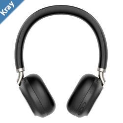 Yealink BH76 Teams Certified Bluetooth Wireless Stereo Headset Black ANC USBC Rectractable Microphone 35 hours battey life