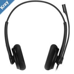 Yealink UH34LDUC  Dual Wideband Noise Cancelling Headset USB Foam Ear Piece HD Voice Plug  Play Active Protection Technology Black