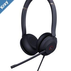 Yealink UH37 Dual USB Wired Headset UC Dual USBA 2.0 35mm Speaker Busylight Leather Ear Cushion Stereo Microsoft Teams  UC Certified