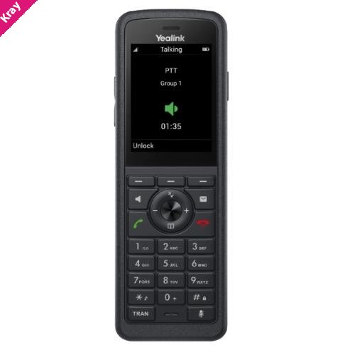 Yealink W59R-P Rugged DECT Handset Only, IP67, Bluetooth 5.2,dual-mic noise cancellation,21 hrs talk time,320 hrs standby, compatible W80/W90 multi