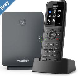 Yealink W77P HighPerformance IP DECT Solution including W57R Rugged Handset And W70B Base Station Up To 20 Simultaneous Calls
