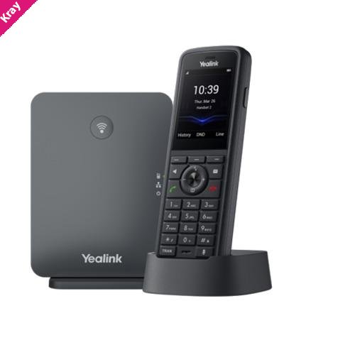 Yealink W79P Pro Ruggedized DECT Handset, FNR, combining W70B with W59R Pro handset, Bluetooth 5.2 connectivity