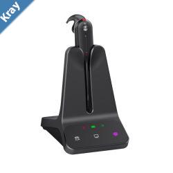 Yealink WH63 E2 Convertible DECT Wireless Teams Headset 8 hours talk time185m Wireless range Dual microphone Multidevice Connectivity
