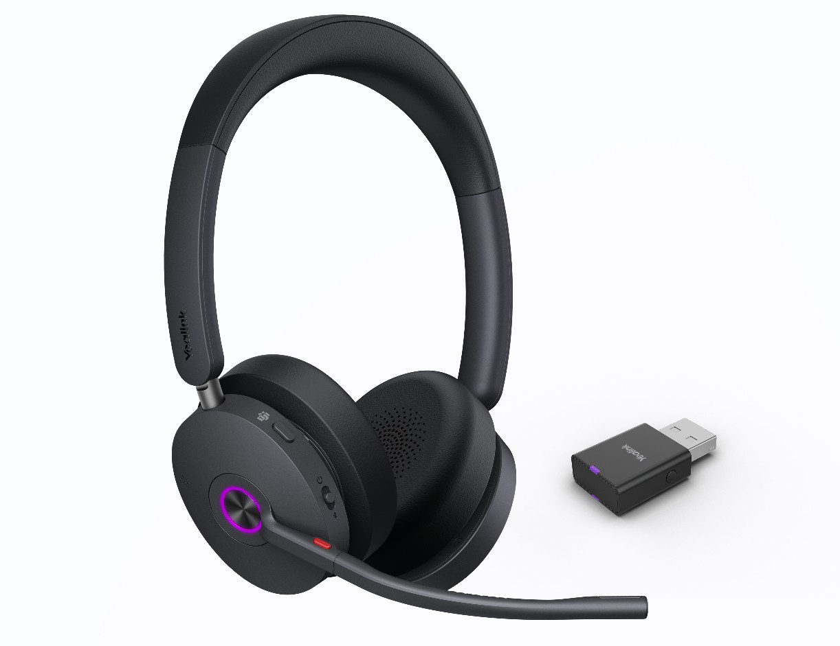 Yealink WH68 Dual Teams Hybrid  DECT  Bluetooth Hybrid Wireless Technology 4Mic Hybrid ANC 4Mic Noise Cancellation AllDayWearing Comfort