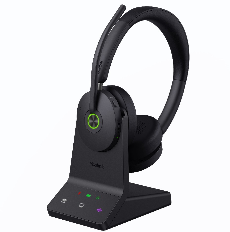 Yealink WH68 Dual UC DECT  Bluetooth Hybrid Wireless Technology 4Mic Hybrid ANC 4Mic Noise Cancellation AllDayWearing Comfort