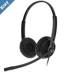 Yealink YHM341LITE  Wideband QD Mono Headset Foam Ear Cushion for Yealink IP Phones QD cord not included Noisecanceling HD Voice Quality
