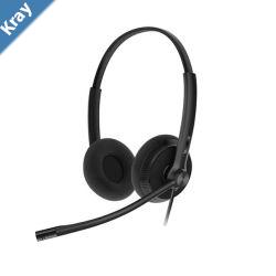 Yealink YHS34 Lite Dual Wideband NoiseCanceling Headset Binaural Ear RJ9 QD Cord Foamy Ear Cushion Hearing Protection