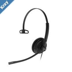 Yealink YHS34 Lite Mono Wideband NoiseCanceling Headset Monaural Ear RJ9 QD Cord Foamy Ear Cushion Hearing Protection