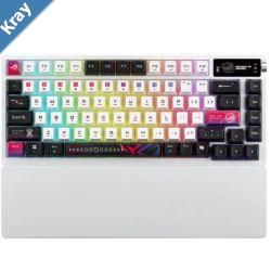 ASUS ROG AZOTH X STORM SWITCH. ROG NX V2 Mechanical Switches Dyesublimated Semitranslucent keycaps Metal top cover gasket mount
