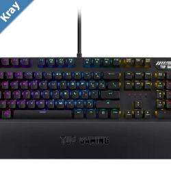 ASUS RA05 TUF GAMING K3RDUS Tactile Mechanical Keyboard NKRO 8 Programmable Macro Keys Backlight Keys Aura Sync RGB LED ASUS RA05 TUF GAMING K3RDUS Tactile Mechanical Keyboard NKRO 8 Programmable Macro Keys Backlight Keys Aura Sync RGB LED