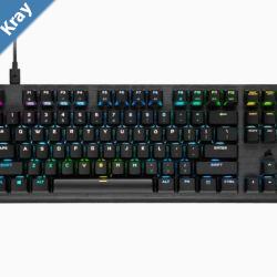 CORSAIR K60 PRO TKL RGB OpticalMechanical Gaming Keyboard Backlit RGB LED CORSAIR OPX Black LS