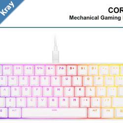 Corsair K65 RGB MINI 60 Mechanical Gaming Keyboard Backlit RGB LED CHERRY MX SPEED Keyswitches White LS