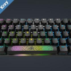 Corsair K70 PRO MINI WIRELESS RGB 60 CHERRY MX SPEED Backlit RGB LED  Black Black PBT Keycaps Mechanical Gaming Keyboard LS