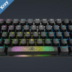 CORSAIR K70 PRO MINI WIRELESS RGB 60 CHERRY MX SPEED Backlit RGB LED  Black Black PBT Keycaps Mechanical Gaming Keyboard LS