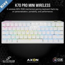 CORSAIR K70 PRO MINI WIRELESS RGB 60 Mechanical Gaming Keyboard Backlit RGB LED CHERRY MX SPEED Black White PBT Keycaps LS