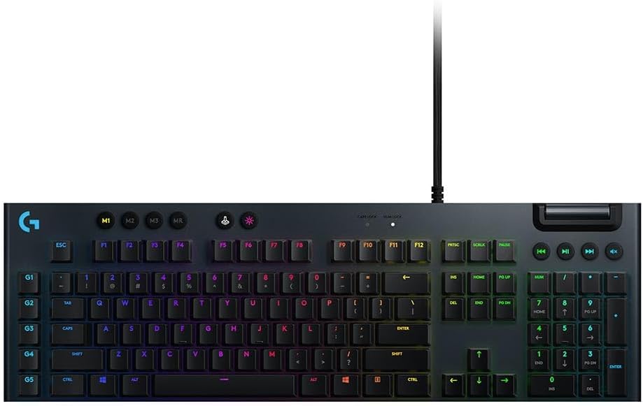 Logitech G815 LIGHTSYNC RGB Mechanical Low Profile Gaming Keyboard  GL Linear Switches