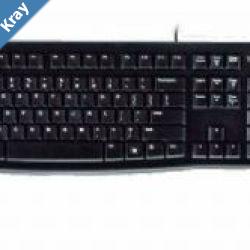 Logitech K120 Wired Keyboard Quiet typing Spillresistant Durable keys Thin profile Curved space bar Adjustable tilt legs