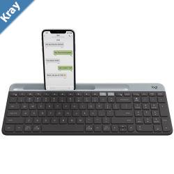 Logitech K580 Unifying Slim Easy Switch MultiDevice Wireless Keyboard  18 months Battery Life  MaciOSAndriodWindows Bluetooth  USB  Graphite