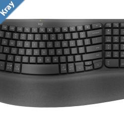 Logitech Ergo Series Wave Keys Wireless Ergonomic Keyboard Graphite