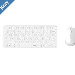 RAPOO X9010M Multimode Wireless Ultraslim Desktop Combo Set White