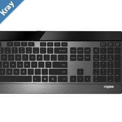 RAPOO 9900M Multimode Wireless Ultraslim Keyboard  Mouse  Bluetooth 4.0 2.4G MultiMode Switch UltraSlim Keys Adjustable DPI