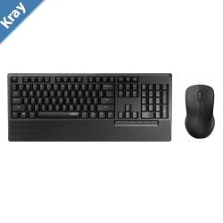 RAPOO X1960 Wireless Mouse and Keyboard Combo with Palm Res 1000DPI Wireless 2.4G 10m Range Spill Resistant PlugandPlay
