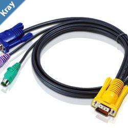 Aten KVM Cable 3m with VGA  PS2 to 3in1 SPHD  to suit CS7xE CS13xx CS17xxA CS17xxi CL5xxx CL10xx KL91xx KN91xx