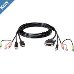 Aten KVM Cable 1.8m with HDMI USB  Audio to DVID Single Link USB  Audio