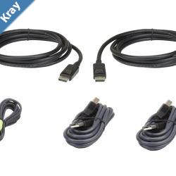 Aten 1.8m USB DisplayPort Dual Display Secure KVM Cable Kit