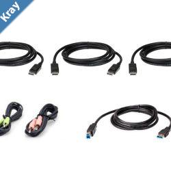 Aten CS1964 Cable Kit includes 3 1.5m DisplayPort cables 1.8m USB audio input and output cables