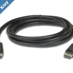 Aten 3m DisplayPort Cable supports up to 3840 x 2160  60Hz 28 AWG copper wire construction for highdefinition media connections