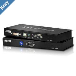 Aten USB Single Link DVI KVM Console Extender with Audio  RS232  1920x1200