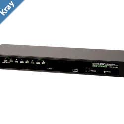 Aten Rackmount KVM Switch 8 Port VGA PS2USB 1x Custom KVM Cable Included Selection Via Front  USD Menu Broadcast Mode