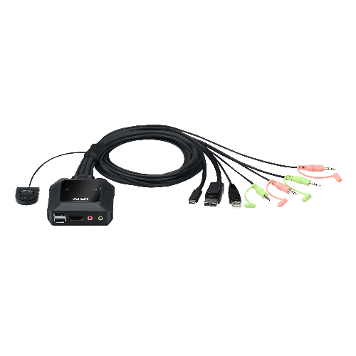 Aten 2Port USBC DisplayPort Hybrid Cable KVM Switch