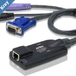 Aten VGA USB Virtual Media KVM Adapter with Smart Card Support for KN KM series