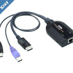 Aten KVM Cable Adapter with RJ45 to DisplayPort w Audio Signal  USB to suit KM and KN series
