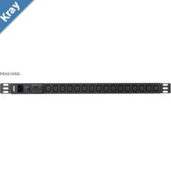 Aten 0U 16port Basic PDU with Surge Protection 100240VAC 16AMax 5060Hz 16 x IEC C13 Overcurrent Protection Aluminum material