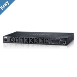 Aten 8Port 10A Eco Power Distribution Unit  PDU over IP 1U Rack Mount Design Control and Monitor Power Status PE6108G