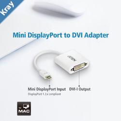 Aten Mini DisplayPort to DVI Adapter Supports VGA SVGA XGA SXGA UXGA and resolutions up to 1920x1200PC  1080pHDTV