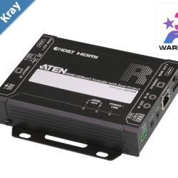 Aten HDMI HDBaseT Receiver with Dual 4K Output one local HDMI output supports up to 4K70m Cat 5e6 and 100m Cat 6A extends RS232 and IR
