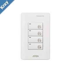 Aten VPK104 4Key Contact Closure Remote Pad for VP1420VP1421 Presentation Matrix Switches. Led lights Engraved button