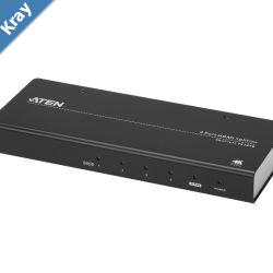 Aten Video Splitter 4 Port HDMI True 4K Splitter HDCP 2.2. Support HDR. Up to 4096 x 2160  3840 x 2160  60Hz 444
