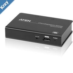 Aten Video Splitter 4 Port DisplayPort 4K Splitter 4096x2160  3840x216060Hz Supports Extend Mode  Split Mode